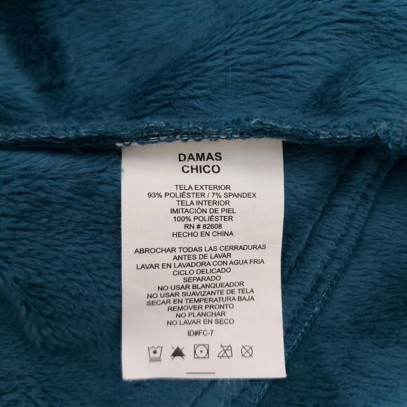 Free Country Softshell Hooded Jacket Womens Small Green Fleece Inside Full Zip - Picture 11 of 11